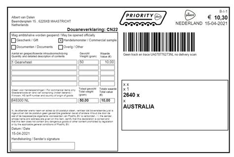 postnl verzendformulieren.